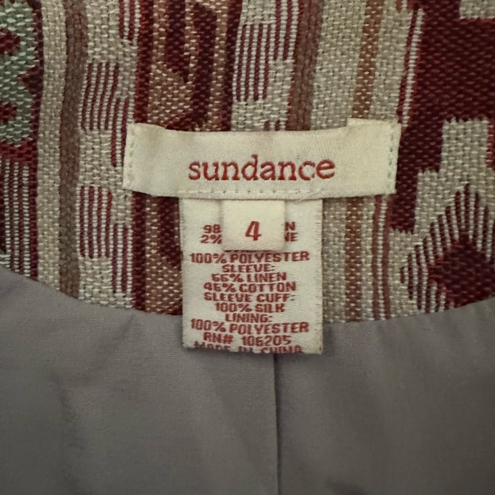 Sundance Floral Tapestry Patchwork Jacket - image 8